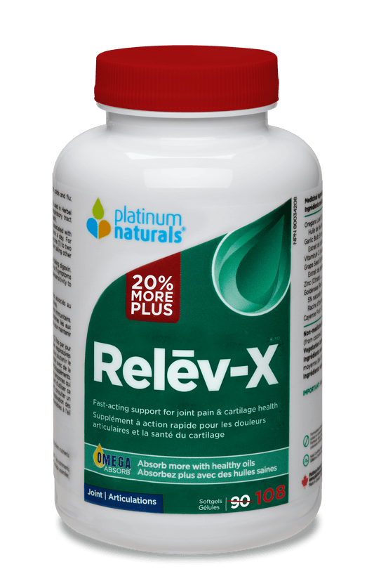 Platinum Naturals Relev-X® Bonus 108 Softgels - 