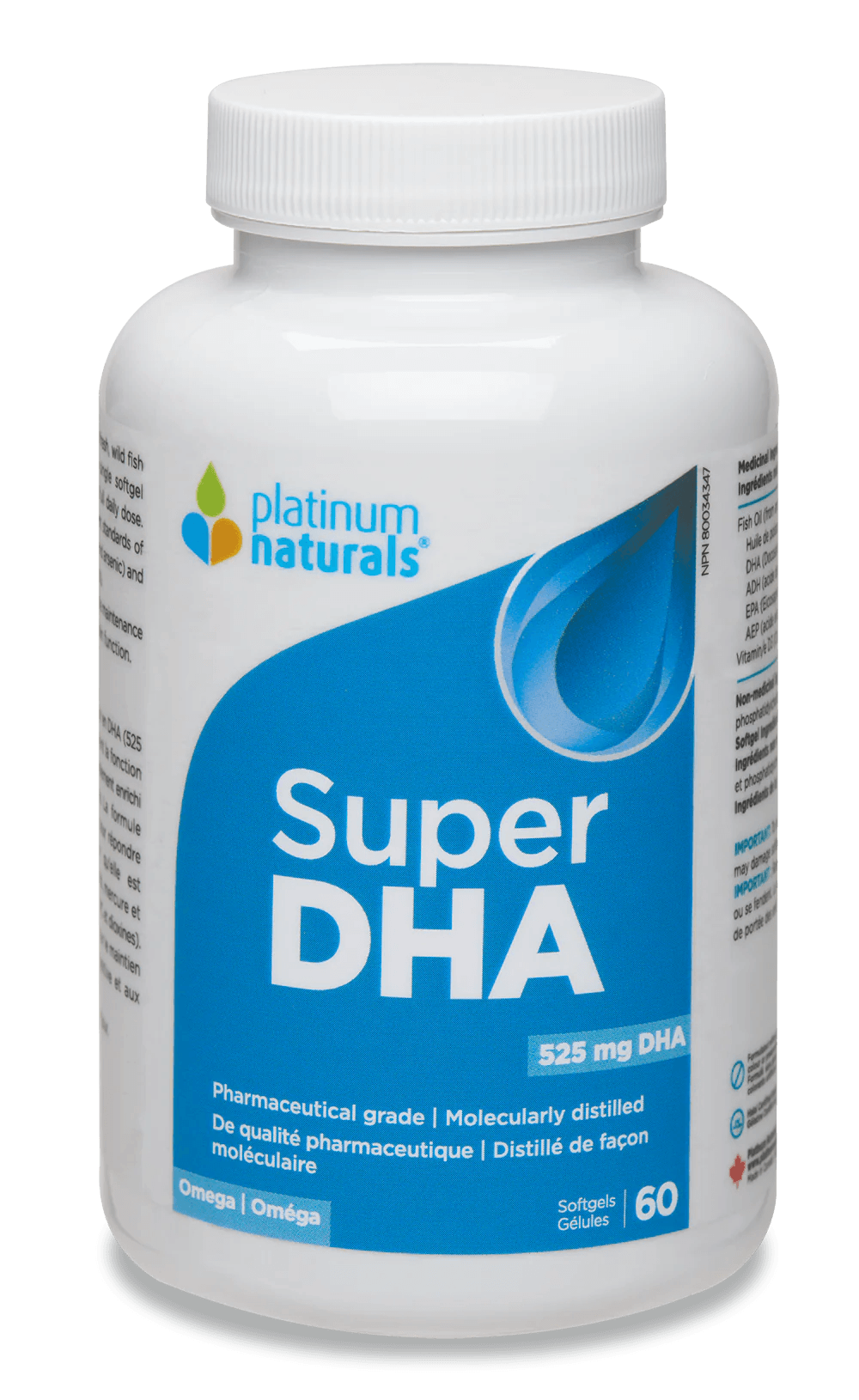 Platinum Naturals Super DHA 60 Softgels - 