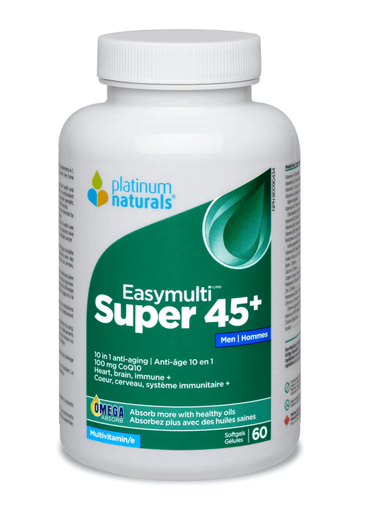 Platinum Naturals Super Easymulti® 45+ For Men 60 Softgels - 