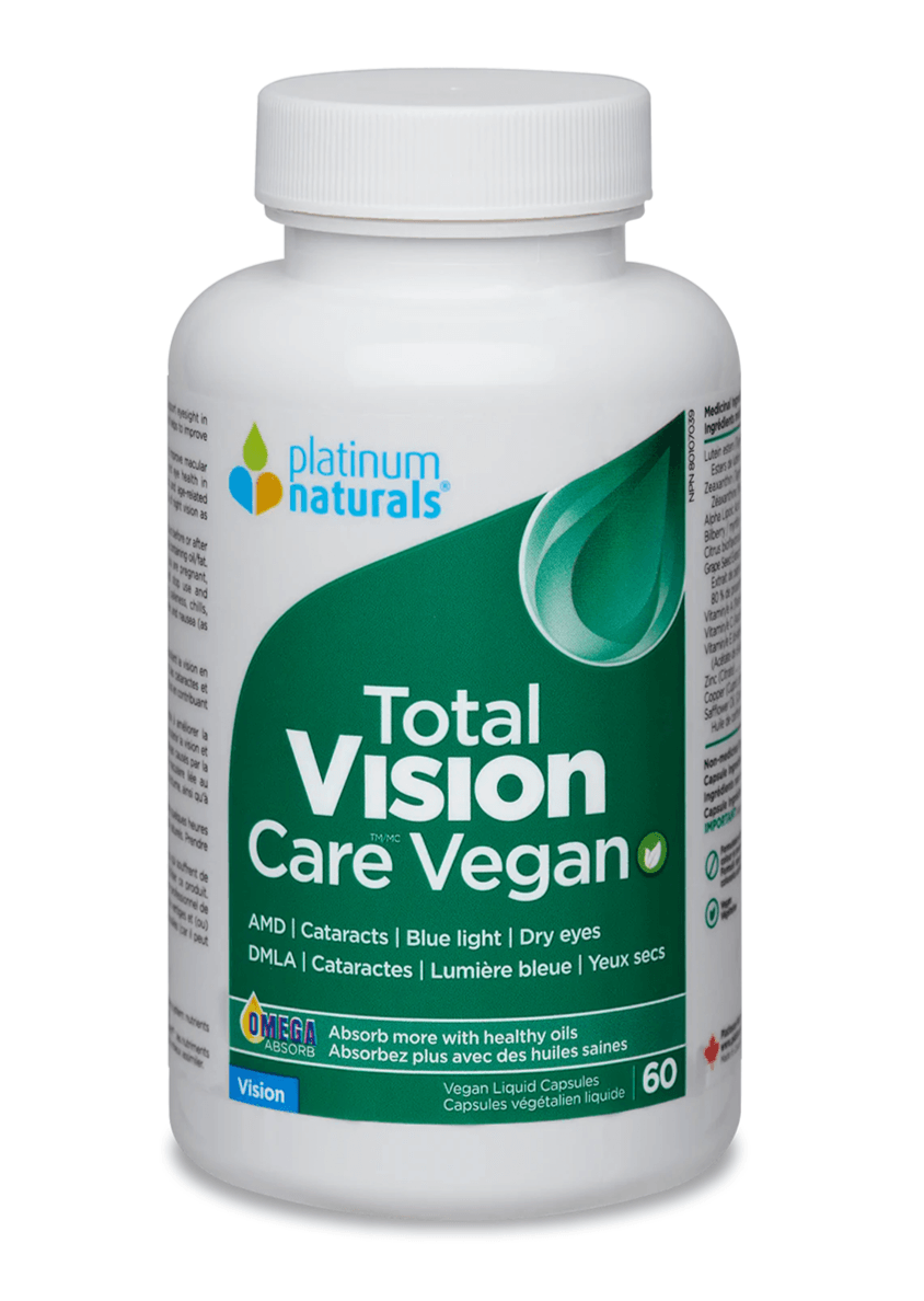 Platinum Naturals Total Vision Care™ Vegan 60 Vegan Liquid Capsules - 