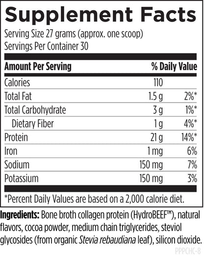 Designs for Health Bone Broth Protein Chocolate 810g Powder