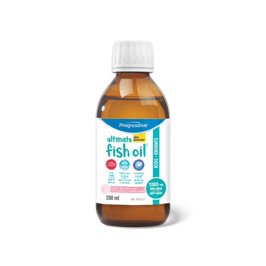 Progressive Ultimate Fish Oil for Kids Bubble Gum Liquid 200mL