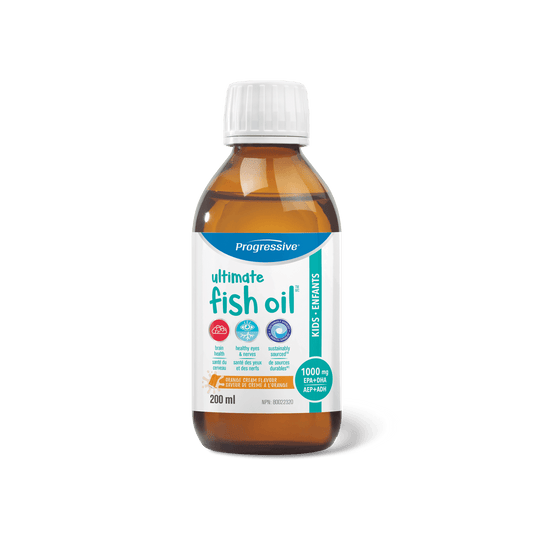 Progressive Ultimate Fish Oil for Kids Orange Liquid 200mL