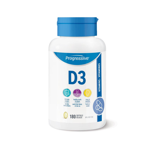 Progressive Vitamin D3 180 Softgels