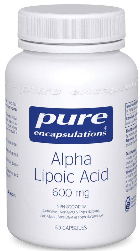 Pure Encapsulations Alpha Lipoic Acid 600mg 60 Capsules 