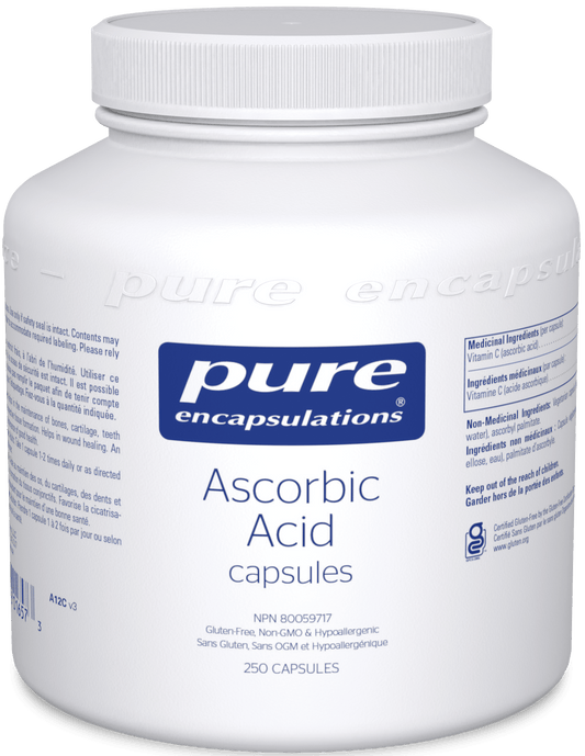 Pure Encapsulations Ascorbic Acid 250 Capsules 