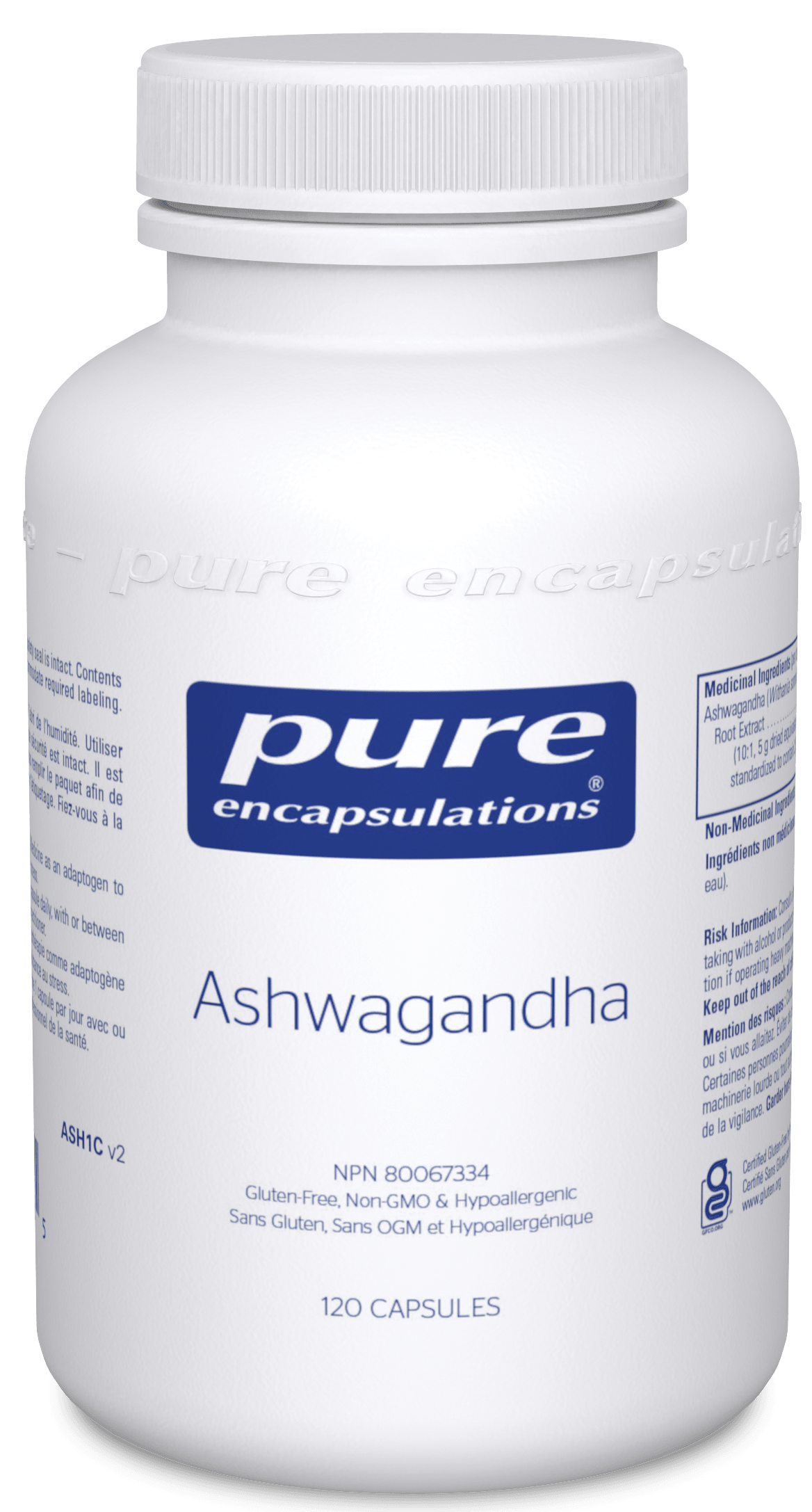 Pure Encapsulations Ashwagandha 120 Capsules 