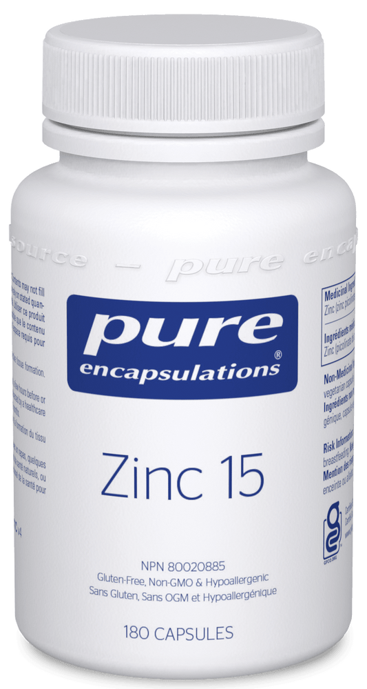 Pure Encapsulations Zinc 15 180 Capsules 