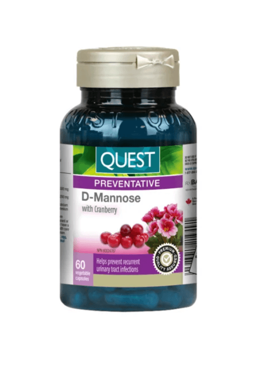 Quest D-Mannose With Cranberry 60 Veg Capsules