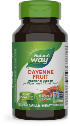 Nature's Way Cayenne Pepper 40,000 HU 100 Veg Capsules