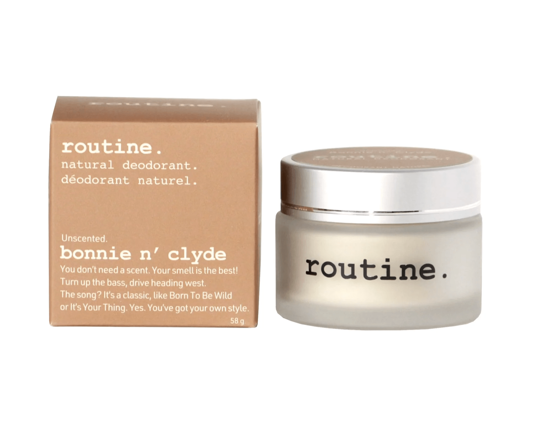 Routine Bonnie N Clyde (unscented) Deo Jar 58g