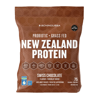 Schinoussa New Zealand Probiotic Whey Isolate Chocolate 5lbs - Wellness Supplement