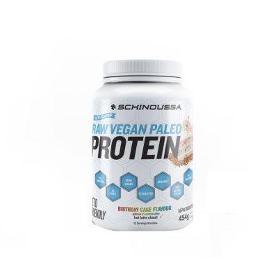 Schinoussa Raw Vegan Protein Birthday Cake 454g - Wellness Supplement