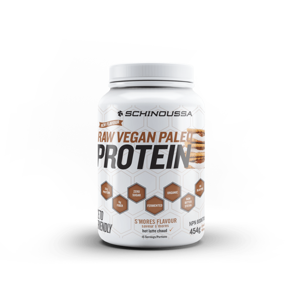 Schinoussa Raw Vegan Protein Smores 454g - Wellness Supplement