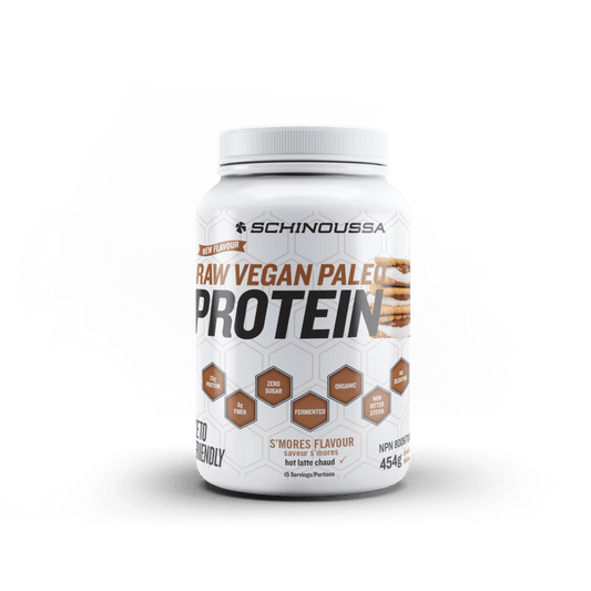 Schinoussa Raw Vegan Protein Smores 454g - Wellness Supplement