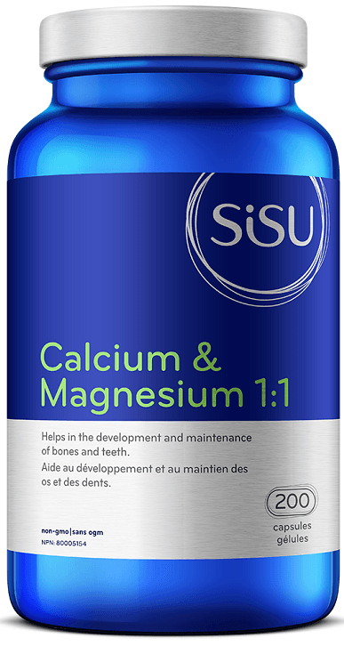 Sisu Calcium & Magnesium 1:1 with D3 200 Capsules  