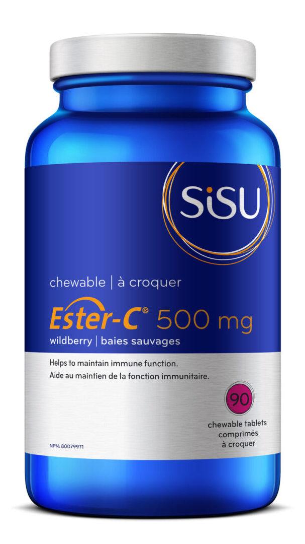 Sisu Ester-C 500mg Berry 90 Chewable Tablets  
