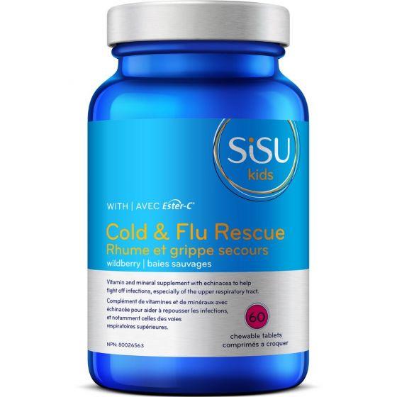 Sisu Kids Cold & Flu Rescue Berry 60 Chewable Tablets  