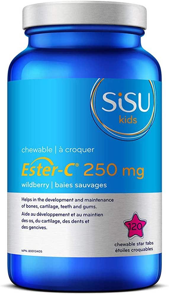 Sisu Kids Ester-C 250mg Berry 120 Chewable Tablets  