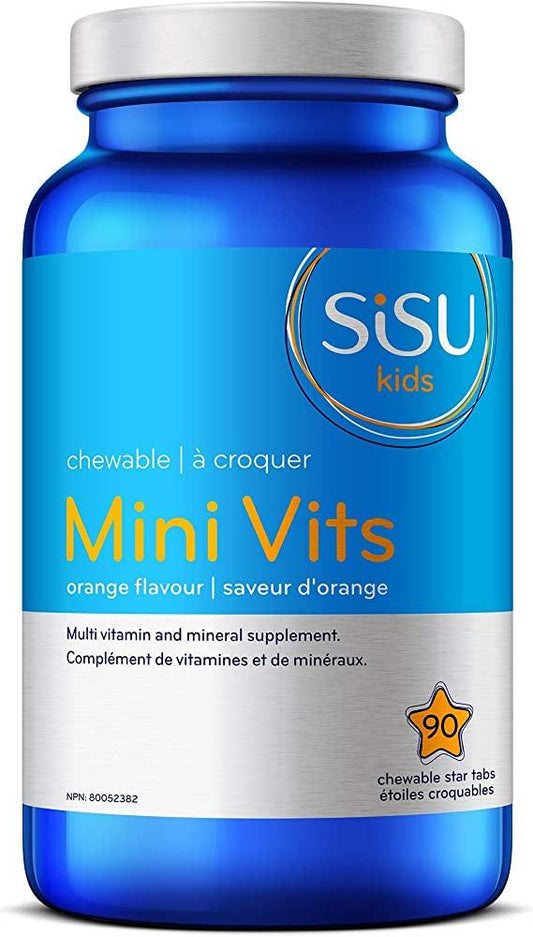 Sisu Kids Mini Vits Multivitamin Orange 90 Chewable Tablets  