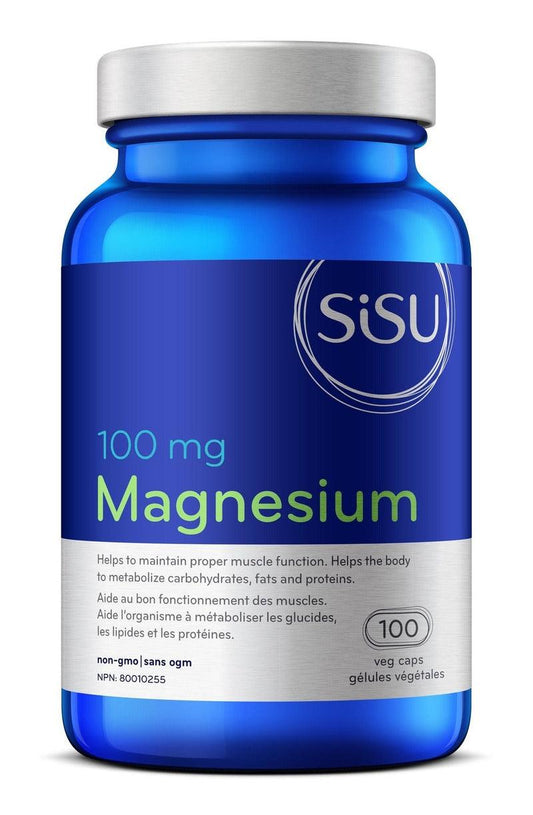 Sisu Magnesium 100mg 100 Veg Capsules  