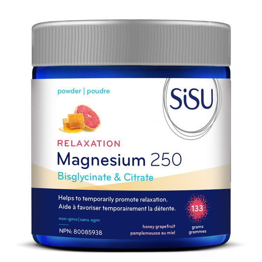 Sisu Magnesium 250 Relaxation Blend Powder Honey Grapefruit 133g  