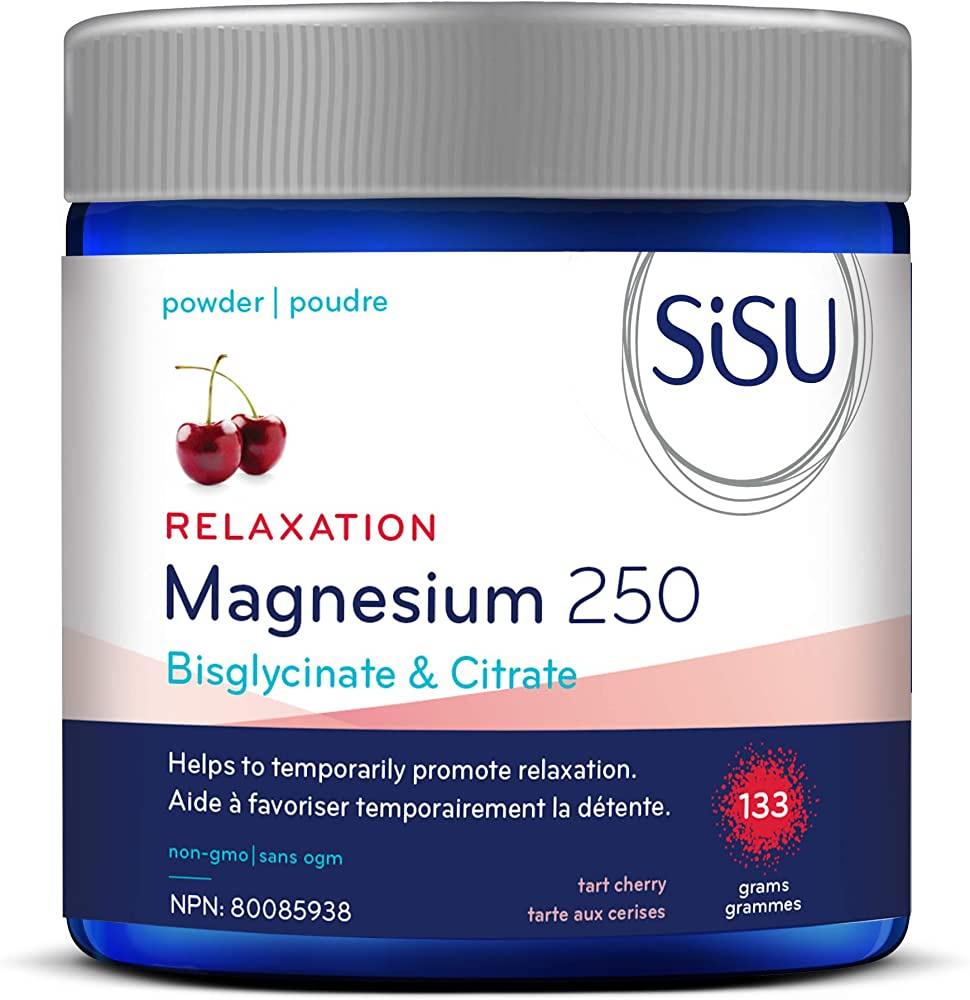 Sisu Magnesium 250 Relaxation Blend Powder Tart Cherry 133g  