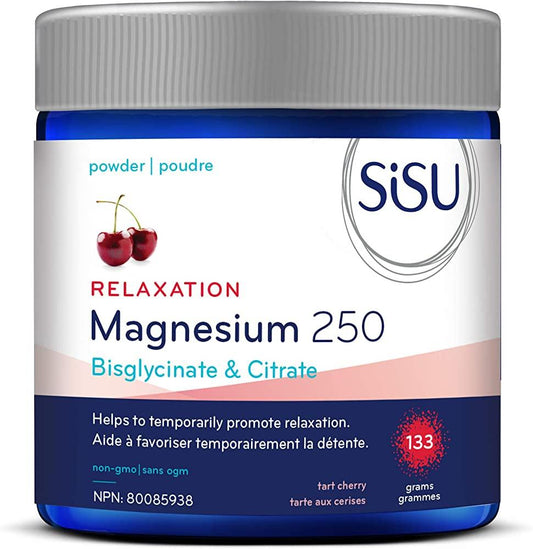 Sisu Magnesium 250 Relaxation Blend Powder Tart Cherry 133g  