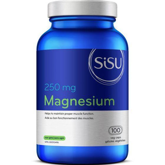 Sisu Magnesium 250mg 100 Veg Capsules  