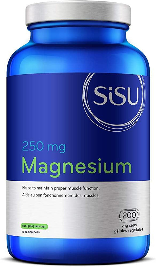 Sisu Magnesium 250mg 200 Veg Capsules  