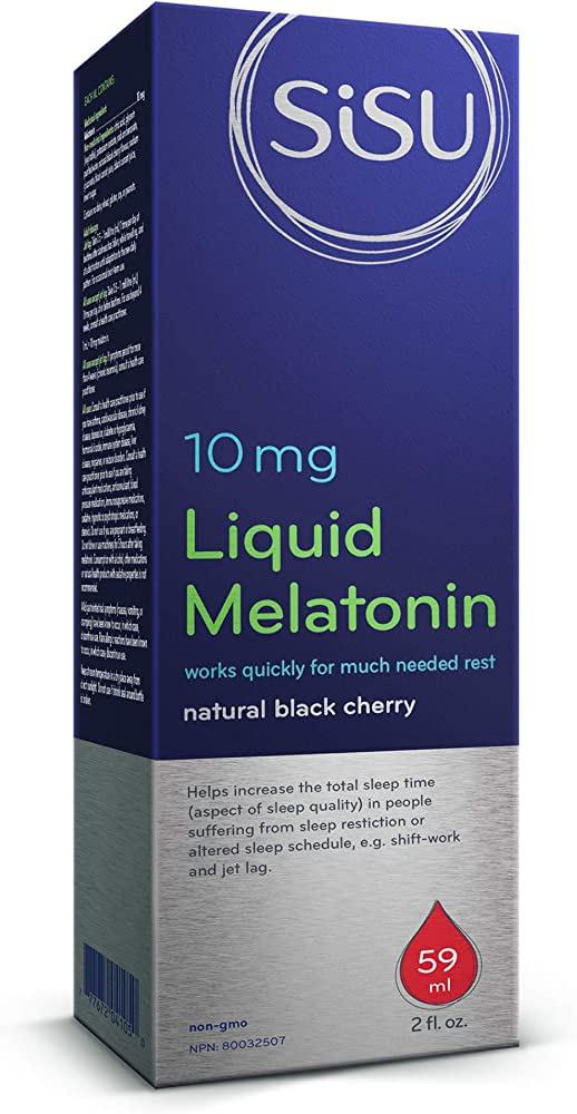 Sisu Melatonin Liquid 10mg Black Cherry 59mL  