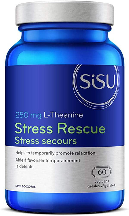 Sisu Stress Rescue 250mg L-Theanine 60 Veg Capsules  