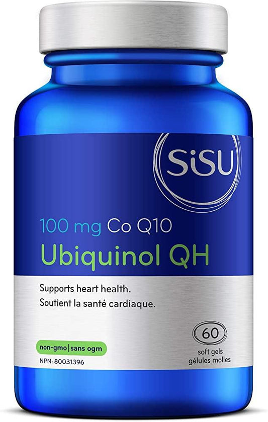 Sisu Ubiquinol QH 100mg 60 Softgels  