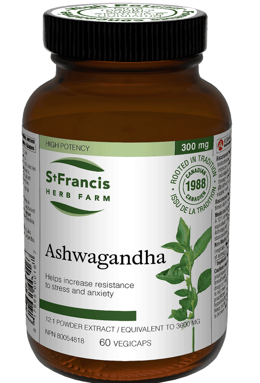 St. Francis Ashwagandha 12:1 Extract 60 Capsules