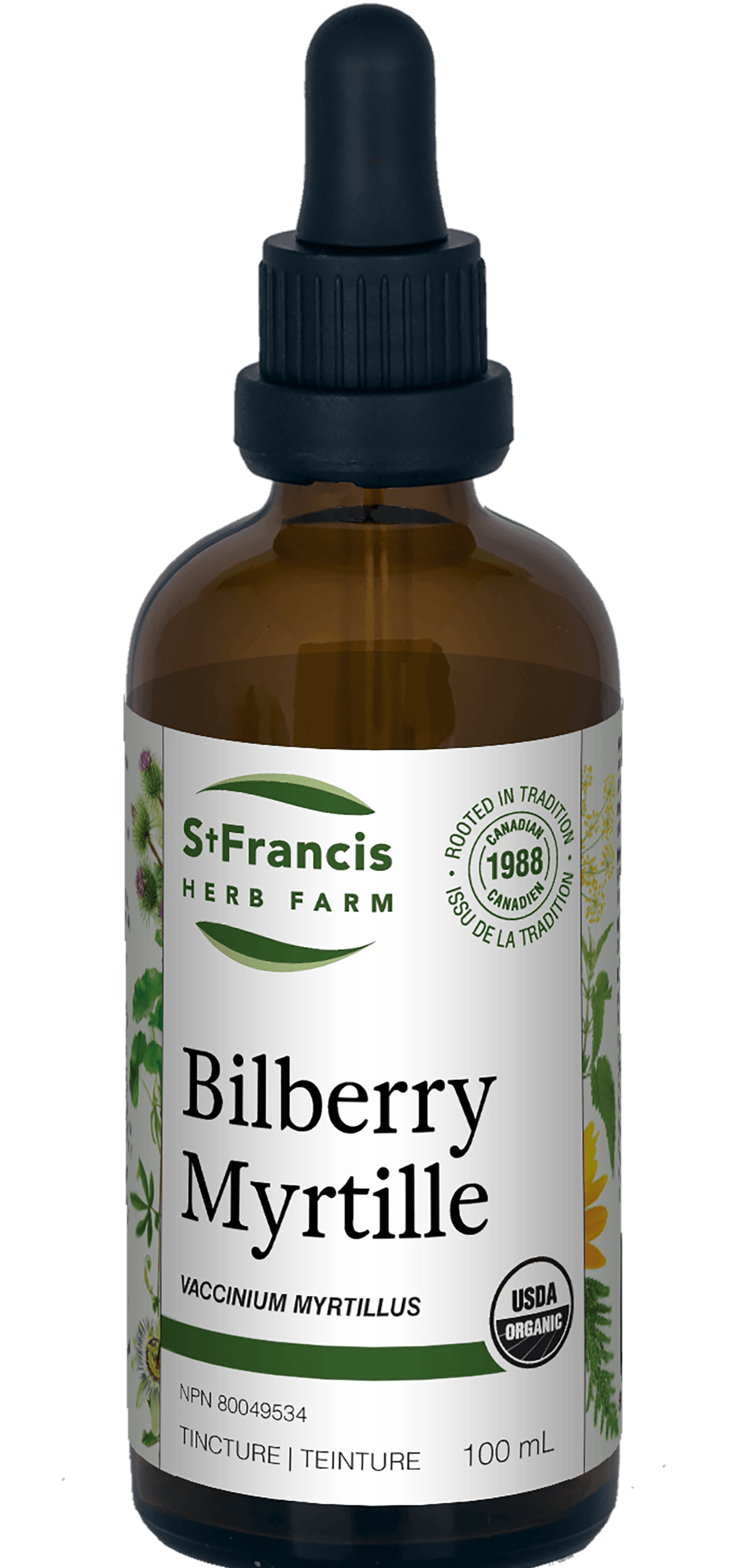 St. Francis Bilberry Leaf & Berry 100mL