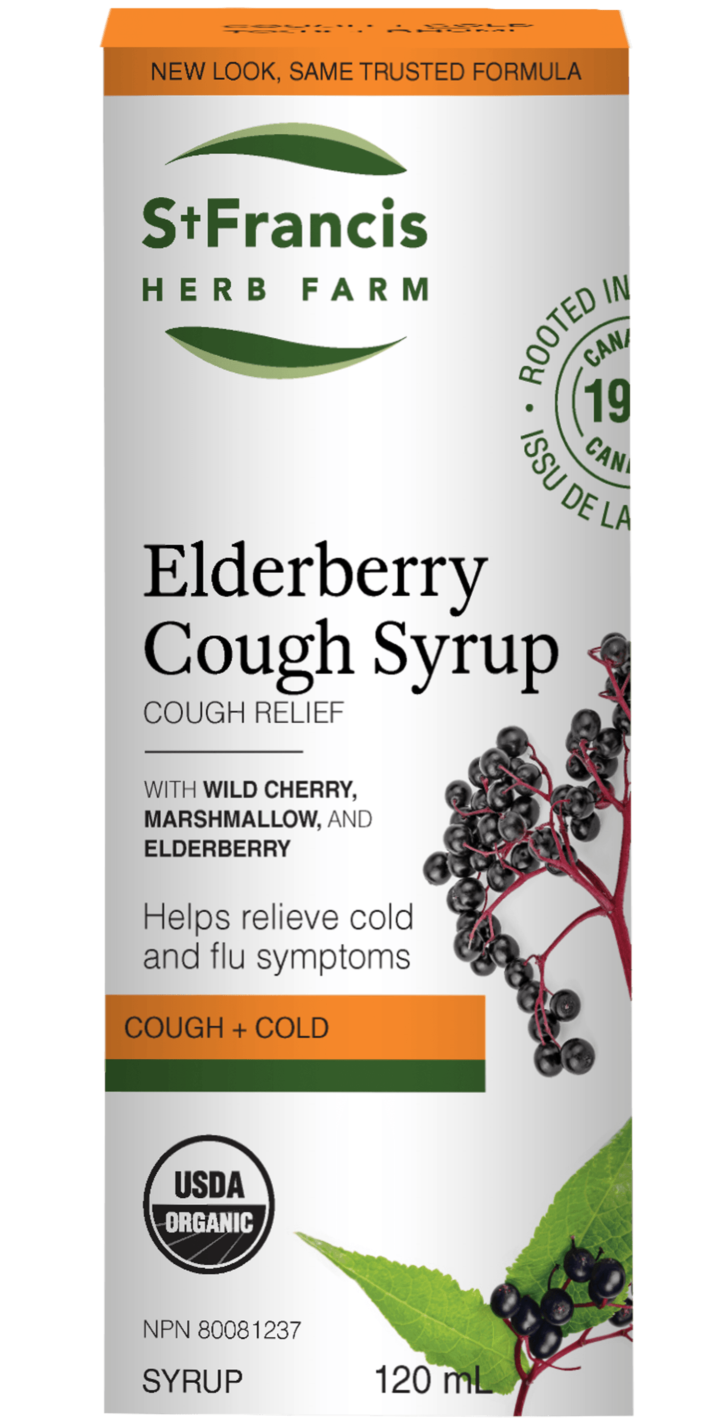 St. Francis Elderberry Cough Syrup Adults 120mL