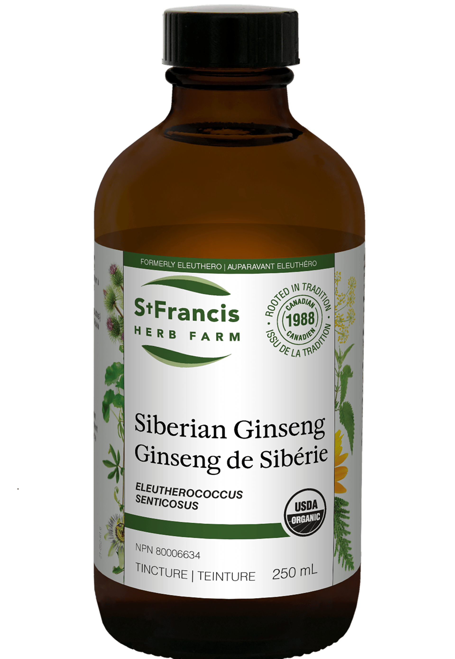St. Francis Siberian Ginseng Eleuthero 250mL