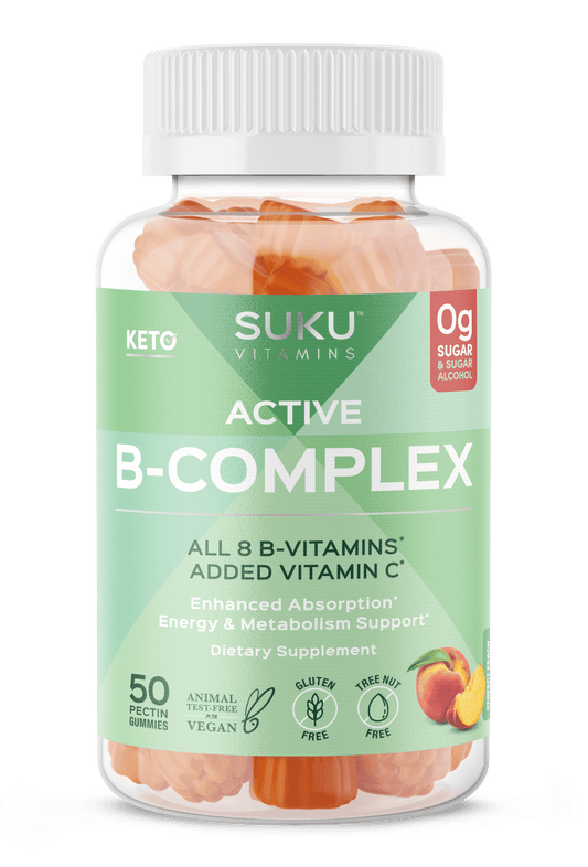 SUKU Vitamins Active B-Complex 60 Gummies - Wellness Supplement