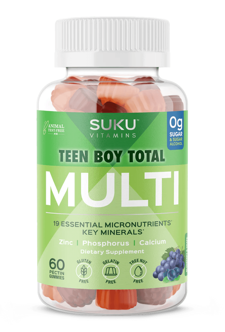 Suku Vitamins Teen Boy Total Multi 60 Gummies