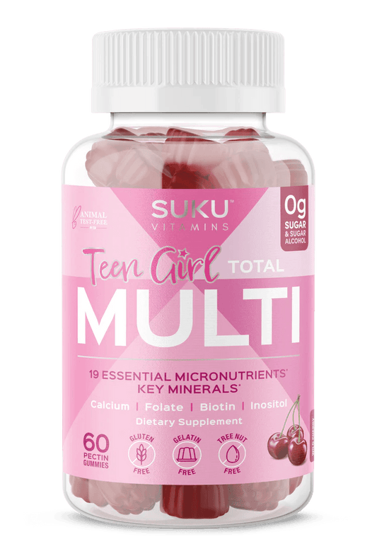 Suku Vitamins Teen Girl Total Multi 60 Gummies - Wellness Supplement