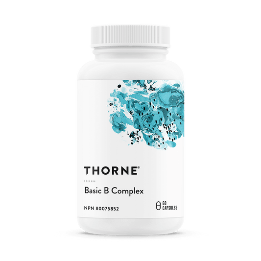 Thorne Basic B Complex (formerly Thorne B Complex) 60 Capsules - Wellness Supplement