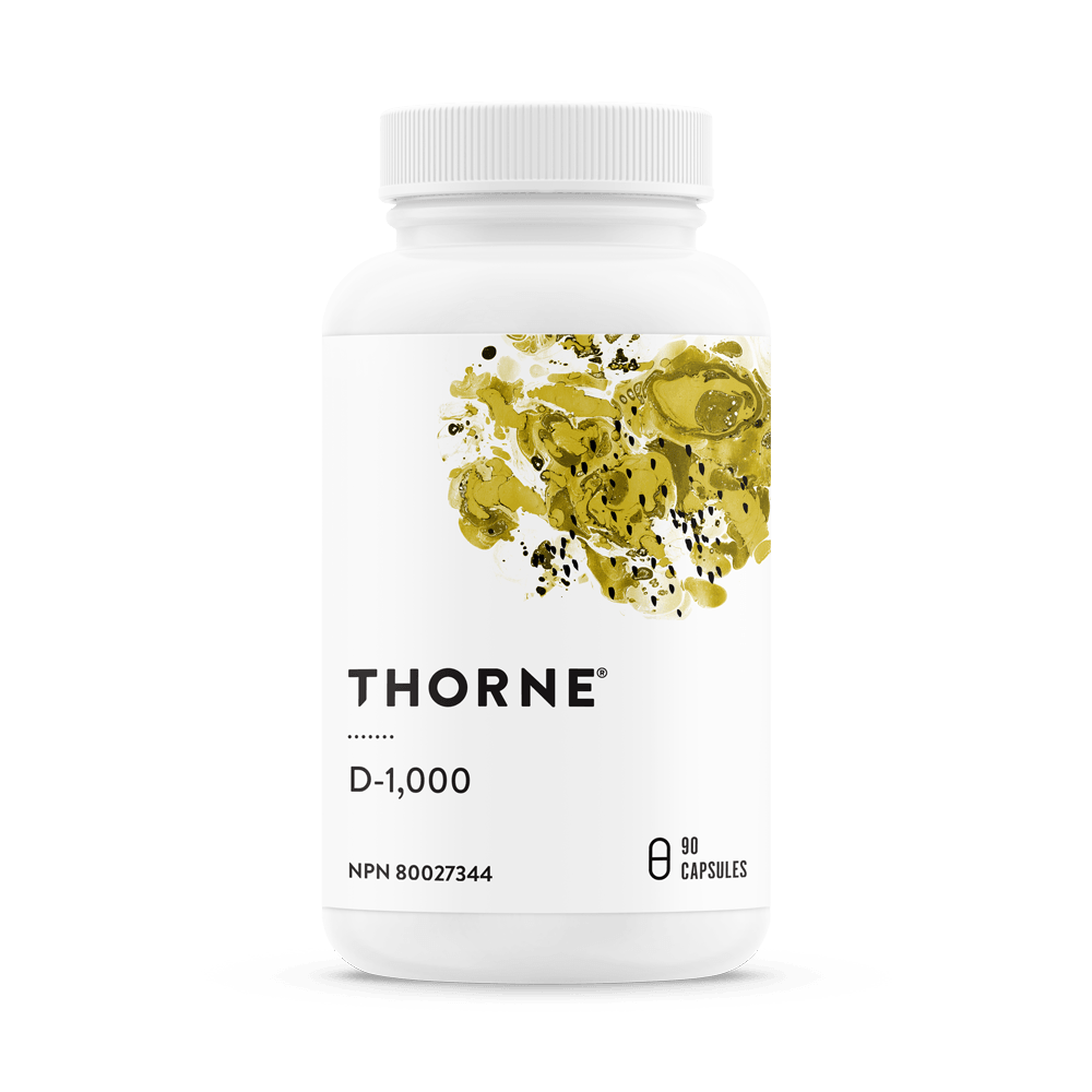 Thorne Vitamin D-1000 90 Capsules - Wellness Supplement