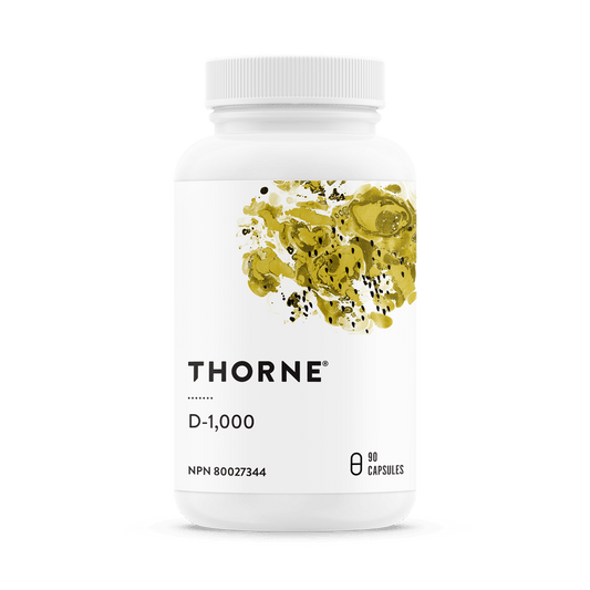 Thorne Vitamin D-1000 90 Capsules - Wellness Supplement