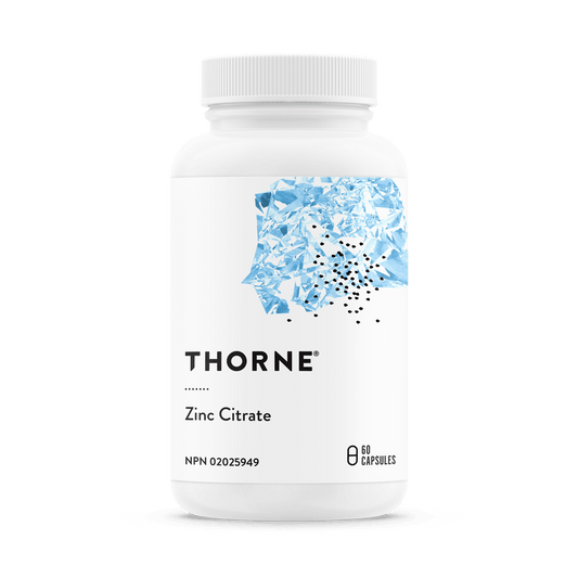 Thorne Zinc Citrate 60 Capsules - Wellness Supplement