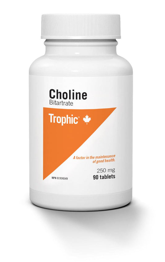 Trophic Choline Bitartrate 250mg 90 Tablets