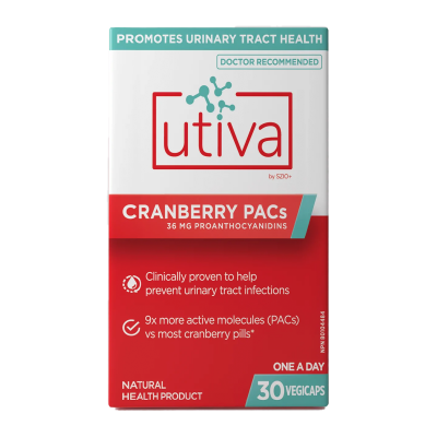 Utiva Cranberry PACs 30 Capsules