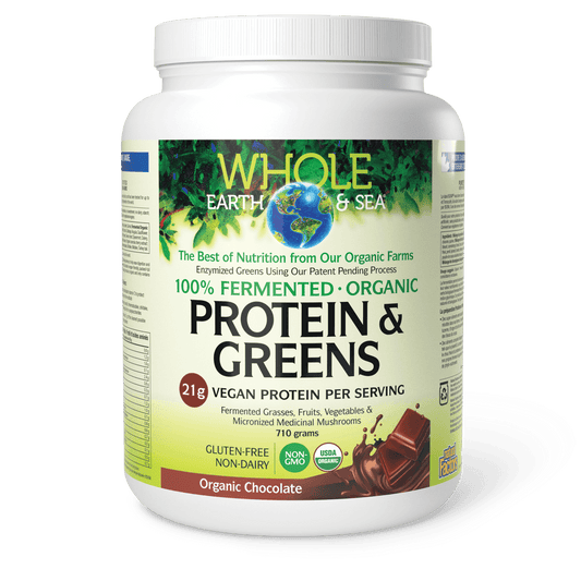 Whole Earth & Sea Fermented Organic Protein & Greens Organic Chocolate 710g