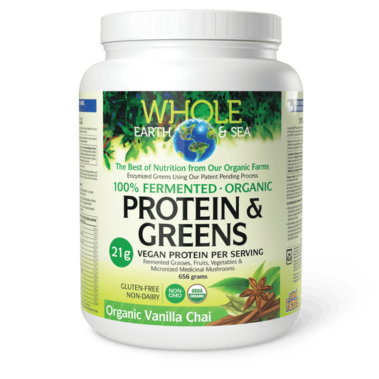 Whole Earth & Sea Fermented Organic Protein & Greens Organic Vanilla Chai 656g