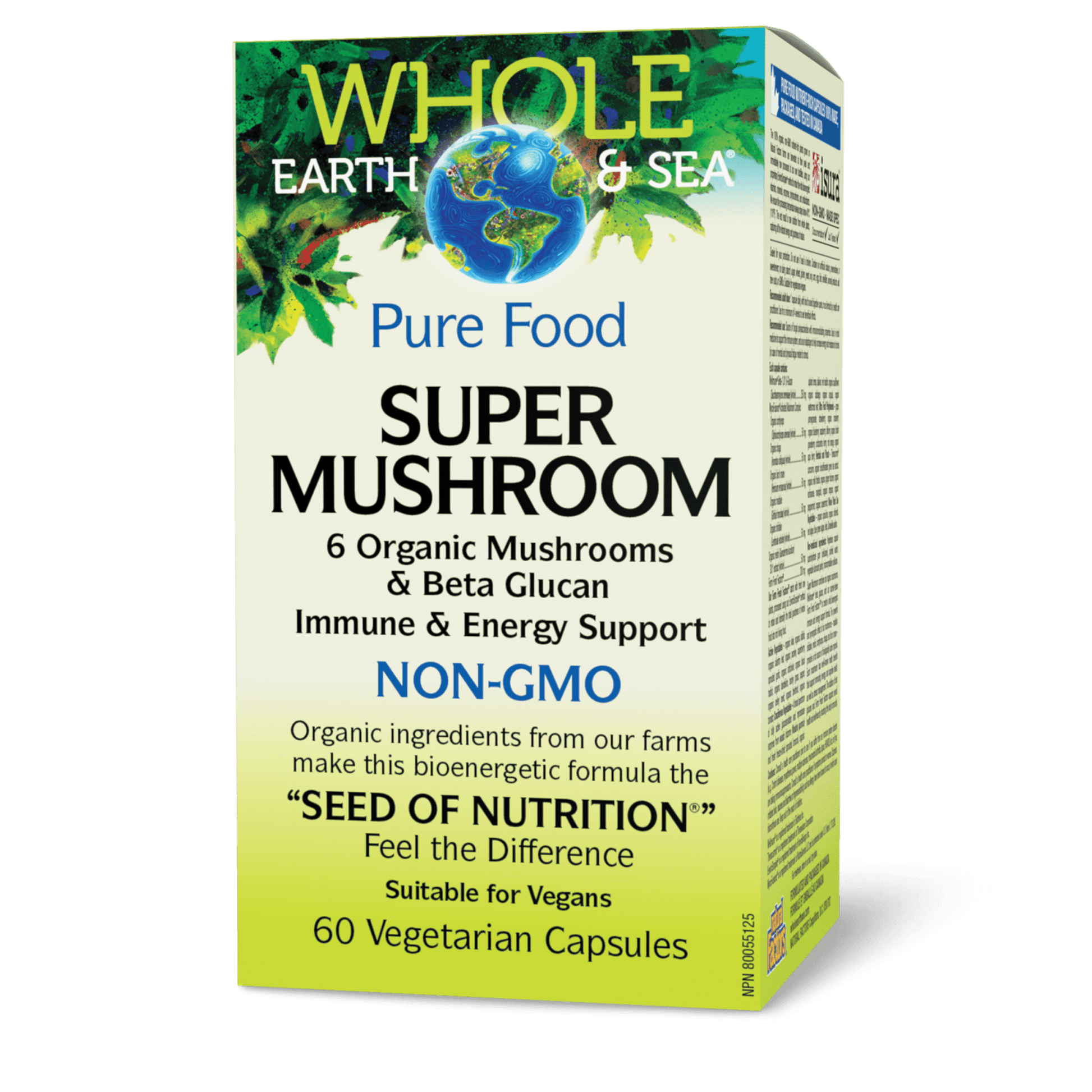 Whole Earth & Sea Super Mushroom 60 Veg Capsules 