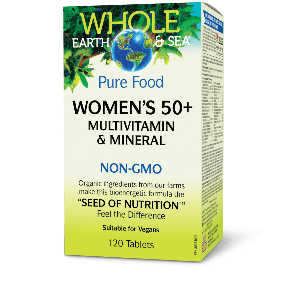 Whole Earth & Sea Women’s 50+ Multivitamin & Mineral 120 Tablets 